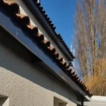 Remplacement de gouttières avec peinture du débord de toit à Versonnex