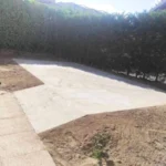 Création de dalle en béton pour aménagement extérieur à Ornex